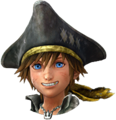 Sora's normal Guardian Form Sprite when visiting The Caribbean.