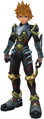 Ventus in his Keyblade Armor without his helmet on.