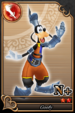 Goofy card (card 74) from Kingdom Hearts χ