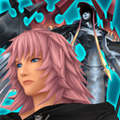 Marluxia's third form portrait in the HD version of Kingdom Hearts Re:Chain of Memories.