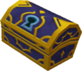 A blue chest as it appears in Agrabah