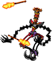 The Trickmaster's sprite in Kingdom Hearts Chain of Memories.