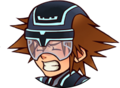 Sora's The Grid sprite when he takes damage.