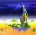 Artwork of the Mysterious Tower.