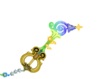 The base form of the Counterpoint Keyblade