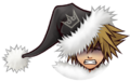 Sora's Christmas Town sprite when he takes damage during Limit Form.