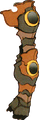 Terra's armor as it appears when not in use