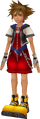 Sora in his Kingdom Hearts outfit.