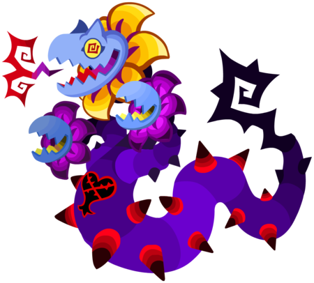 The Thornsnake (ソーンスネーク, Sōnsunēku?) Heartless boss from Enchanted Dominion.