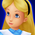 Alice's card portrait in the HD version of Kingdom Hearts Re:Chain of Memories.