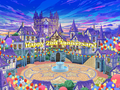 Daybreak Town during the second Anniversary of Kingdom Hearts χ