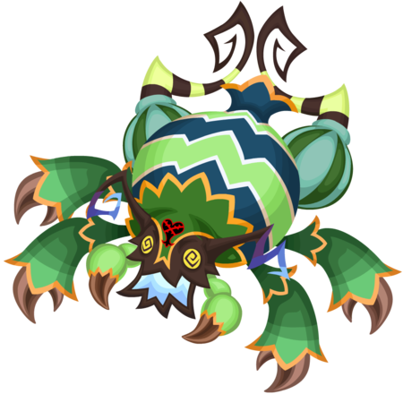 The Wicked Spider (ウィキッドスパイダー, Wikiddo Supaidā?) Raid Boss from the weekend raid event.