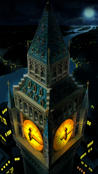 Artwork of the Clock Tower from Neverland