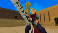 Cloud during the intro of his fight