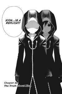 Chapter 22 - The Truth About Xion (Front) KHD Manga.png