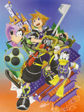 Textless version of the cover of the KH2 manga's third volume.