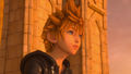 Roxas on the clock tower in the opening scene.