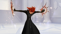 Axel summons his chakrams during his first encounter with Sora.