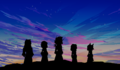 A silhouette of the foretellers.
