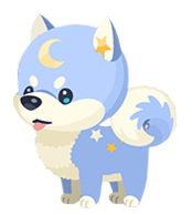 Image of the Blue Dogmoon Pet from the Japanese version of Kingdom Hearts Union χ[Cross]