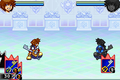 Two players in a duel.
