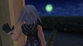 Riku, staring at the moon in Neverland.