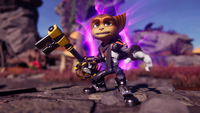 Image of the "Key" weapon in Ratchet & Clank: Rift Apart