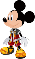 King Mickey as seen in the 1st Anniversary event of Kingdom Hearts χ, ripped from the game.