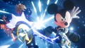 Mickey attacking Vanitas in the intro.