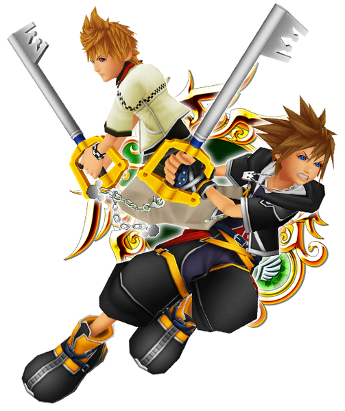 File:Sora & Roxas 6★ KHUX.png