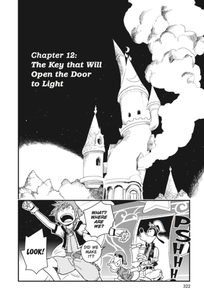 File:Chapter 12 - The Key that Will Open the Door to Light (Front) KHII Manga.png