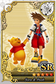 A Winnie the Pooh and Sora SR Assist Card