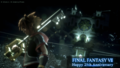 Sora in a promotional image for the 25th anniversary of Final Fantasy VII.