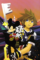 Sora and Mickey on the cover of the third volume of the Kingdom Hearts II novel.