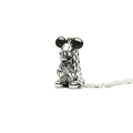Silver King Mickey Necklace
