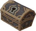 A blue chest as it appears in Hollow Bastion
