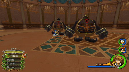 Donald using Donald Blizzard in Beast's Castle.