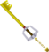 Kingdom Key D as it appears in Kingdom Hearts II.