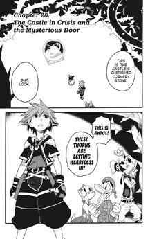 Chapter 28 - The Castle in Crisis and the Mysterious Door (Front) KHII Manga.png
