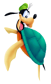 Goofy's Turtle Form in Kingdom Hearts