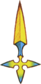 Concept art of one of Larxene's Foudre knives.