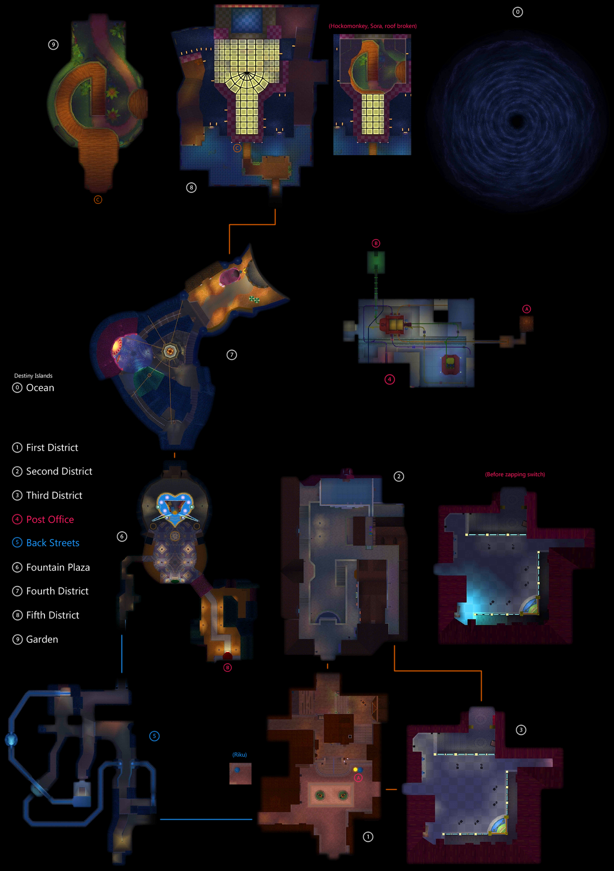 File:Minimap (Traverse Town) KH3D.png - Kingdom Hearts Wiki, the ...