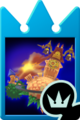 The Twilight Town world card in Kingdom Hearts Re:Chain of Memories