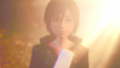 Lea sees a vision of Xion in the Secret Forest, in place of Kairi.