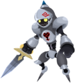 The Armored Knight in Kingdom Hearts χ.