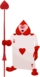 An Ace of Hearts Card Soldier (トランプ兵, Toranpu Hei?).