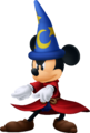 Mickey as a Sorcerer in Kingdom Hearts 3D: Dream Drop Distance.
