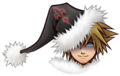 Sora's normal Valor Form sprite when visiting Christmas Town.