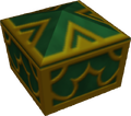 A green chest as it appears in Agrabah