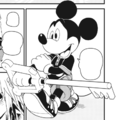 Mickey Mouse as he appears in the Kingdom Hearts Chain of Memories manga.